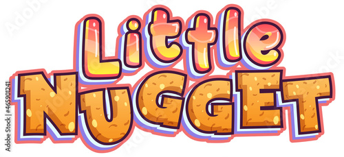 Little Nugget logo text design