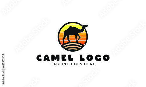 Minimalist and unique Camel logo design.