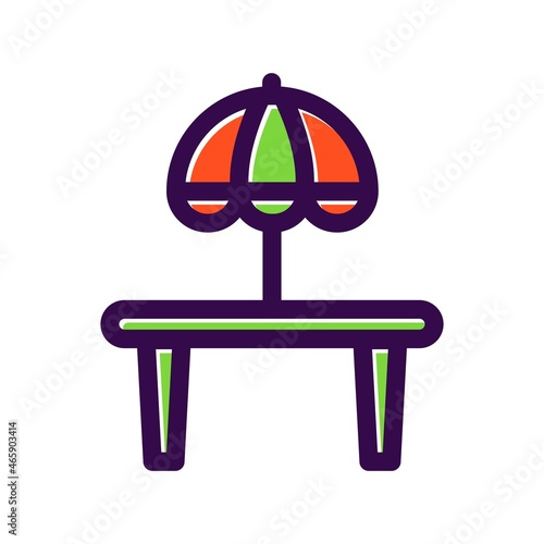  Table Filled Vector Icon Design