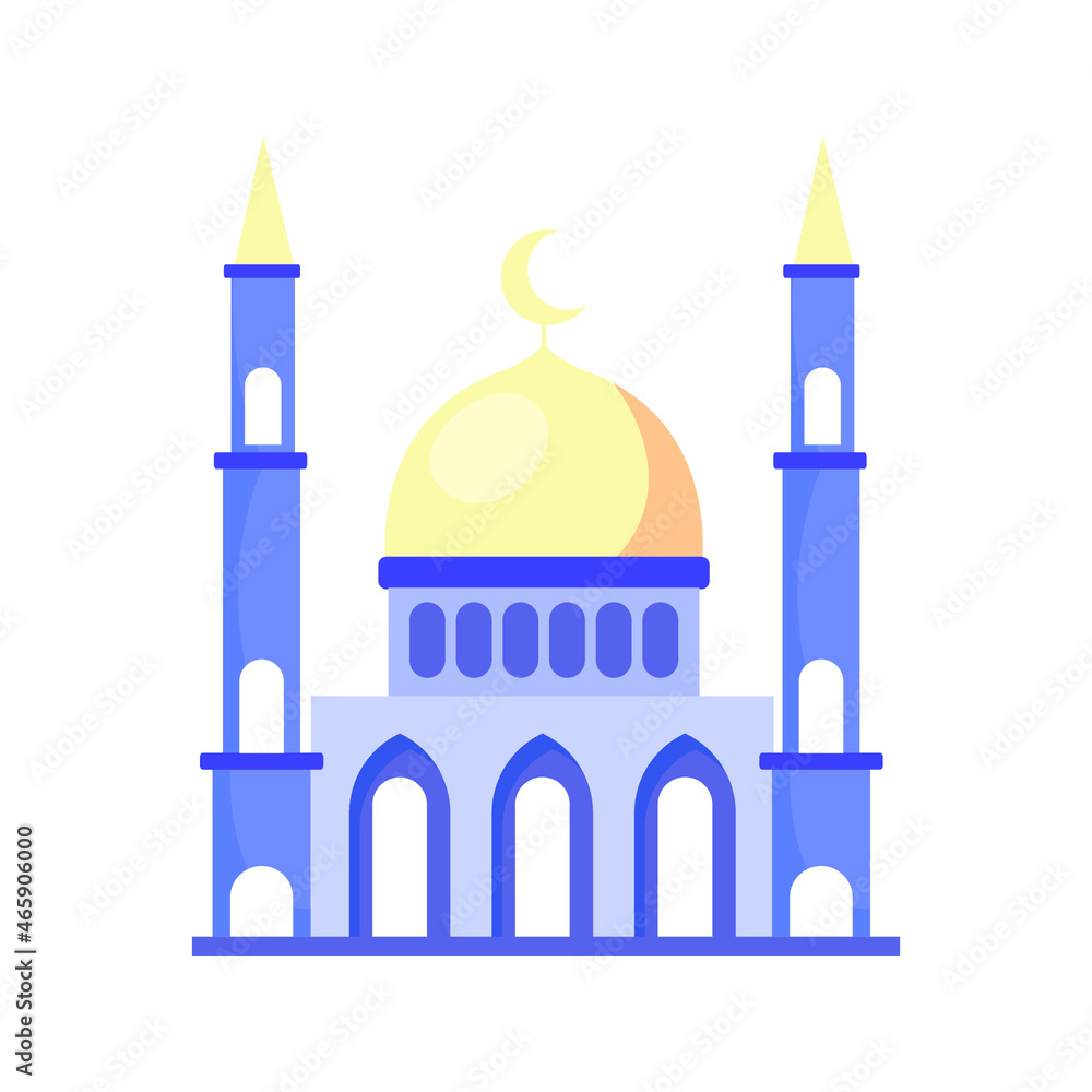 beautiful mosque design vector illustration 
