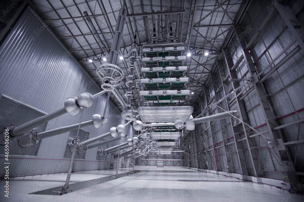 Modern Energy Industrial Plant. High quality photo Modern Energy Industrial Plant. High quality photo