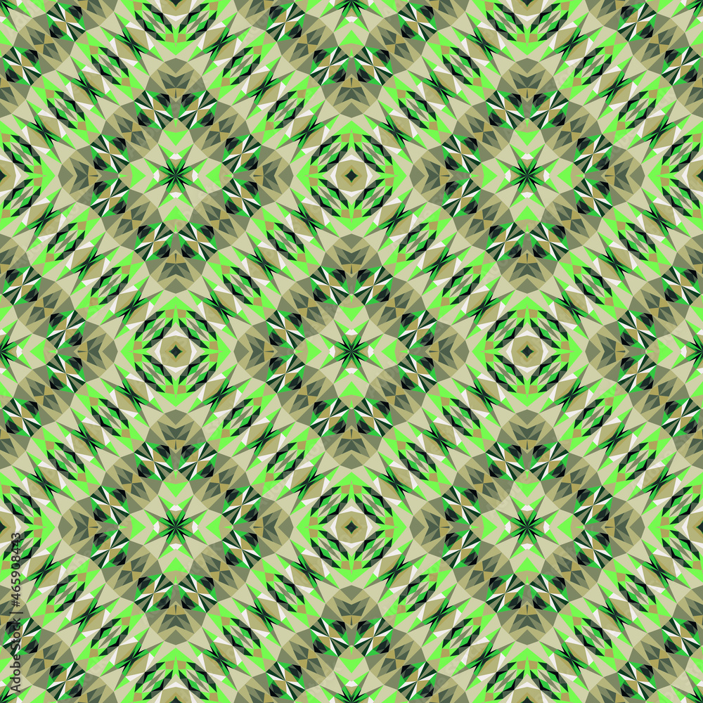 Obraz premium Geometric seamless pattern, ornament, abstract colorful background, vector texture.