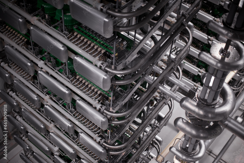 Modern Energy Industrial Plant. High quality photo Modern Energy Industrial Plant. High quality photo