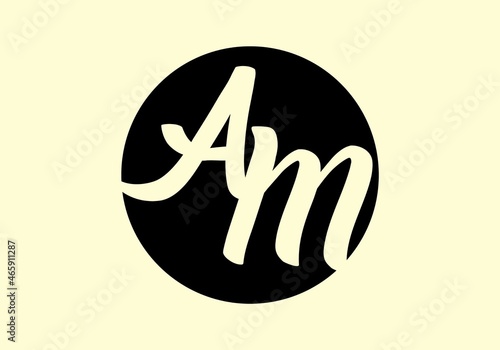 Unique shape of AM initial letter