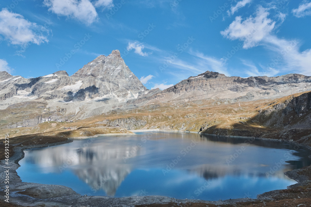 Mt. Matterhorn and reflection in Lago Goillet