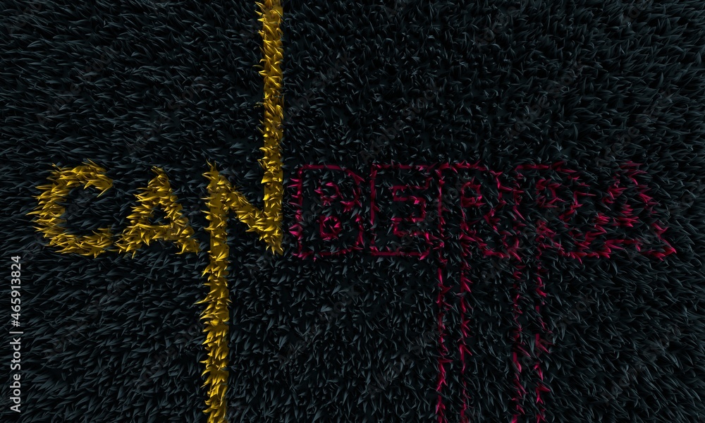 Canberra city name on abstract fur backdrop Canberra city name on abstract fur backdrop