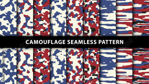 Military and army camouflage seamless pattern