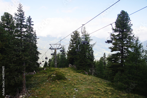 A cable car to Graukogel, Bad Gastein, Austria photo
