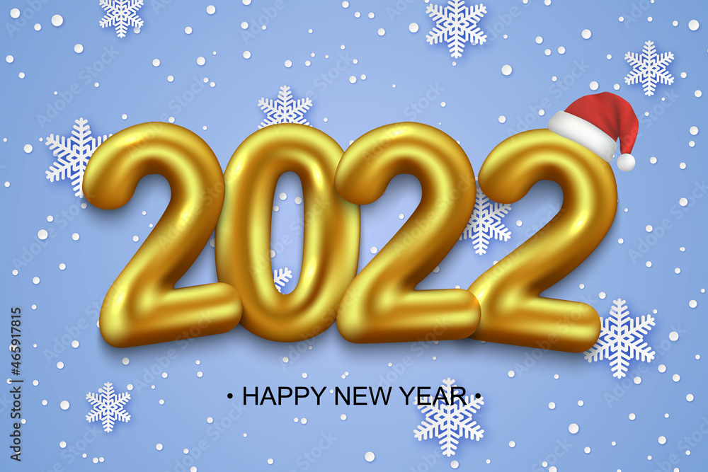 2022 New Year background with gold numbers. Festive premium design template 2022 New Year background with gold numbers. Festive premium design template
