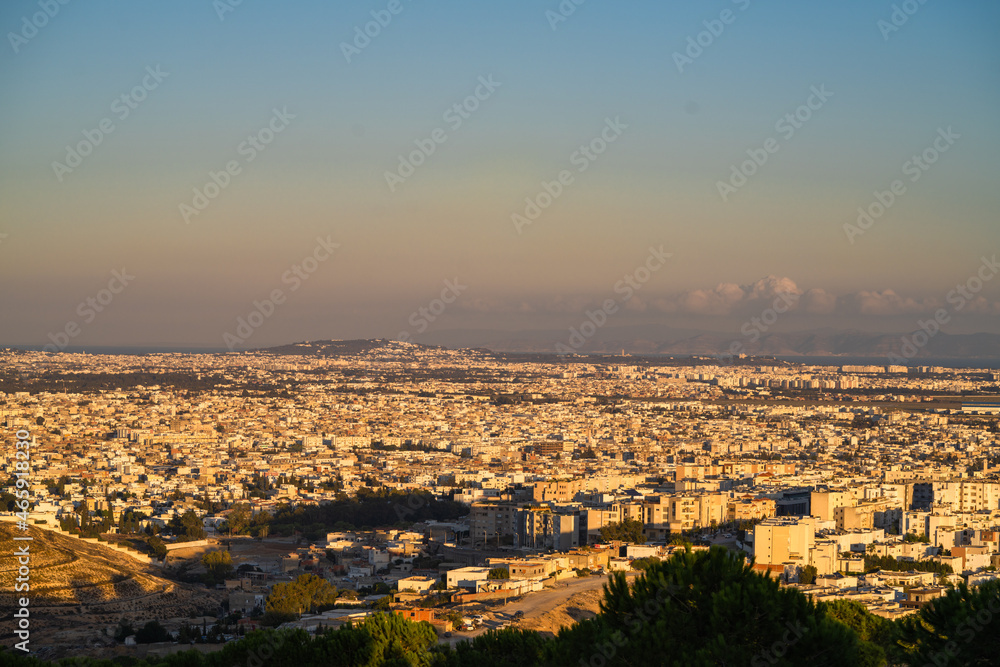 View of Tunis  from the mountain, Tunisia
