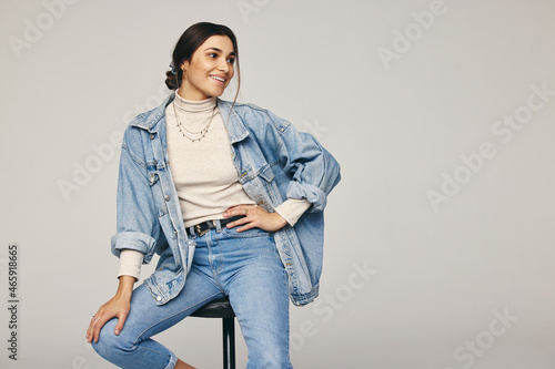 Obraz na płótnie Rocking denim wear