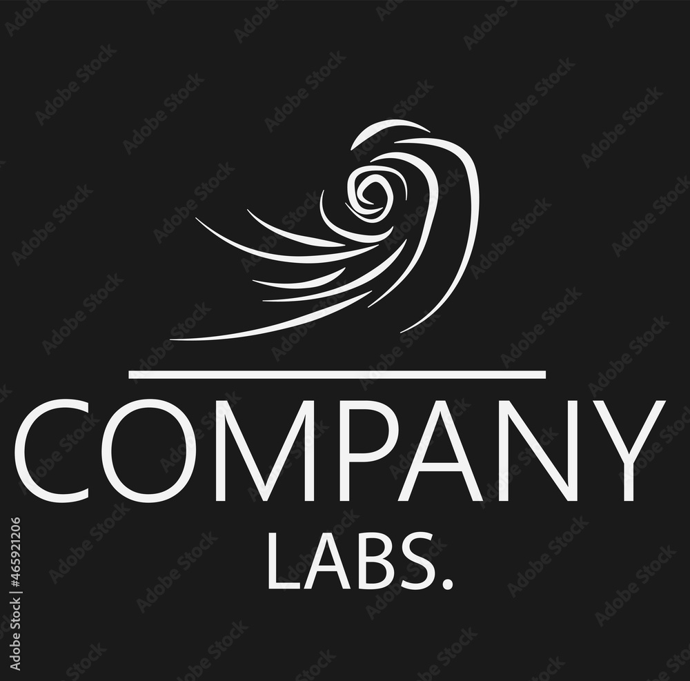 monogram abstract storm logo motion concept for as company ,labs,R n D and organization logo monogram abstract storm logo motion concept for as company ,labs,R n D and organization logo