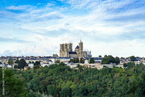 Cathedral in Laon  the medieval city and ancient capital of France