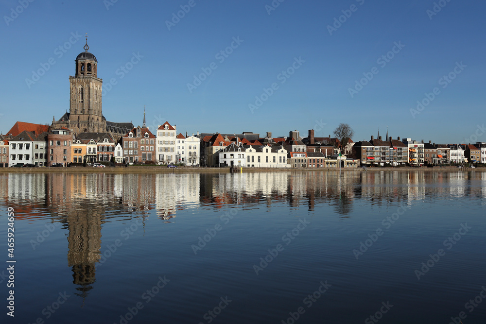 Fototapeta premium A panoramic view on the city of Deventer in the Netherlands