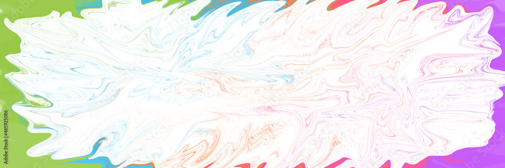 Colorful Painting Effect White Random Copy Space
