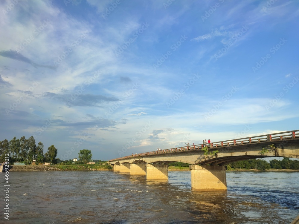 Mohonpur Bridge in Atrai river located at Dinajpur,Bangladesh. Mohonpur Bridge in Atrai river located at Dinajpur,Bangladesh.