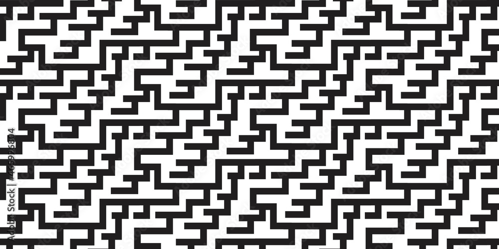 Vector Geometric Pattern Diagonal Black Line on White Background Overlap Shapes Design Vector Geometric Pattern Diagonal Black Line on White Background Overlap Shapes Design