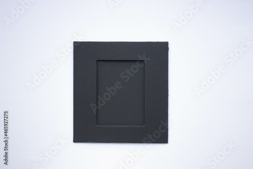 Black frame of wall