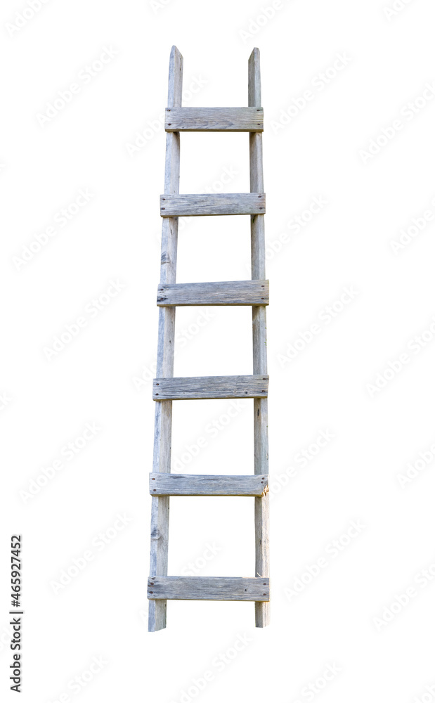 wooden ladder isolated wooden ladder isolated