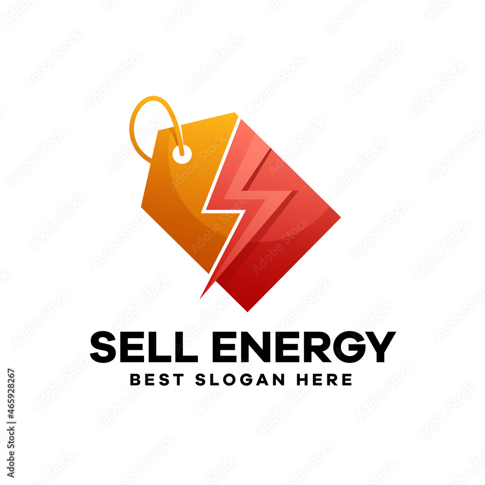 Sell Energy Gradient Logo Design Sell Energy Gradient Logo Design