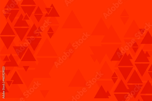 Geometric triangle orange and red background, abstract pattern, symmetrical and geometrical template, graphic layout, triangles