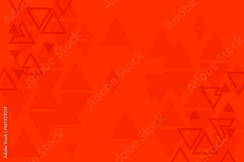 Geometric triangle orange and red background, abstract pattern, symmetrical and geometrical template, graphic layout, triangles