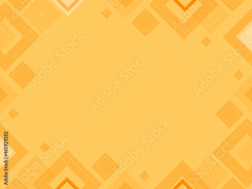 Abstract geometric orange background made from squares and triangles, shape pattern, template with copy space, modern layout, vector 