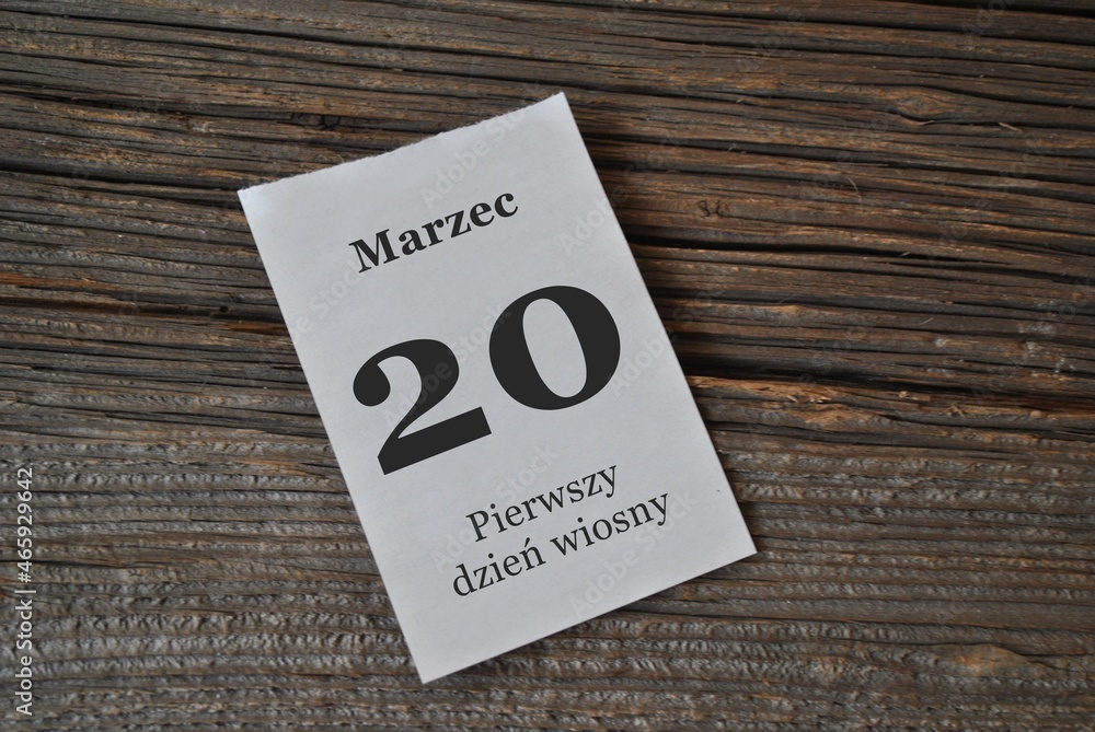 20 marca - pierwszy dzień wiosny