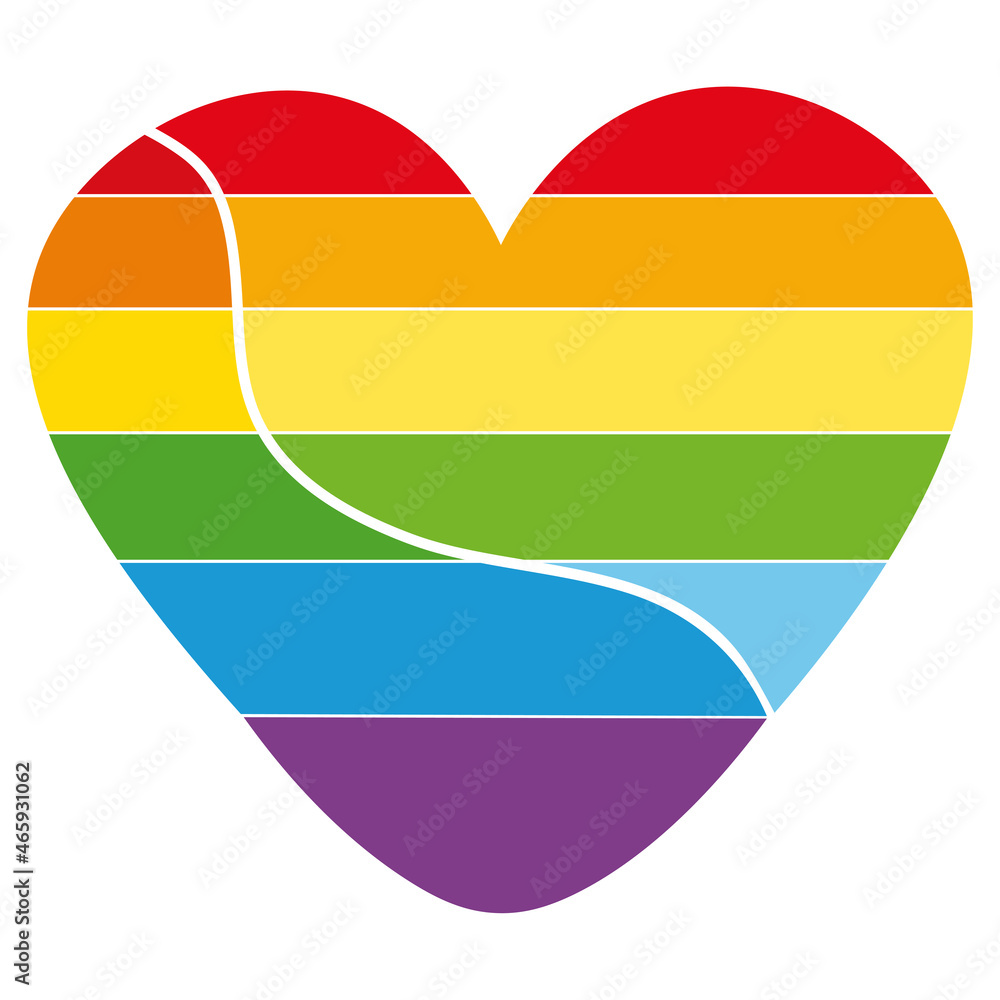Rainbow heart, heart icon, lgbt color. Emblem. Homosexual love symbol. Isolated vector illustrations. LGBT community sign on a transparent background close up. Postcard, banner, poster, flyer. Rainbow heart, heart icon, lgbt color. Emblem. Homosexual love symbol. Isolated vector illustrations. LGBT community sign on a transparent background close up. Postcard, banner, poster, flyer.