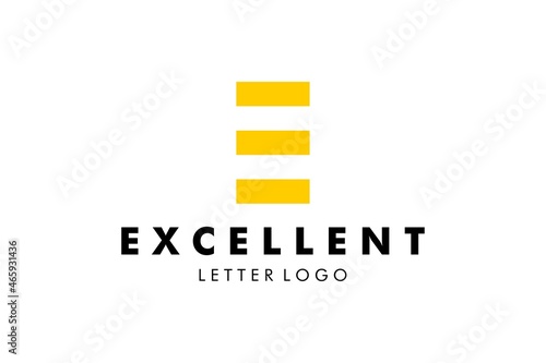Letter E Logo : Suitable for Company Theme, Technology Theme, Initial Theme, Infographics and Other Graphic Related Assets.