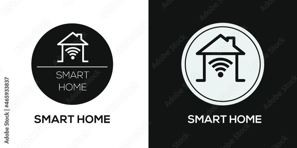 Creative (Smart home) Icon ,Vector sign.