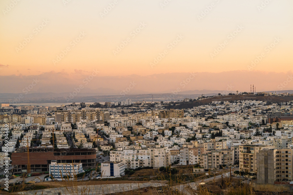 View of Tunis from the mountain -- Tunisia 