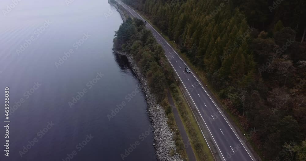Aerial view of Loch Lomond, picturesque scene with lake and lush green hills - landscape panorama of Loch Lomond & The Trossachs National Park from above, Scotland, United Kingdom,Great Britain,Europe Aerial view of Loch Lomond, picturesque scene with lake and lush green hills - landscape panorama of Loch Lomond & The Trossachs National Park from above, Scotland, United Kingdom,Great Britain,Europe