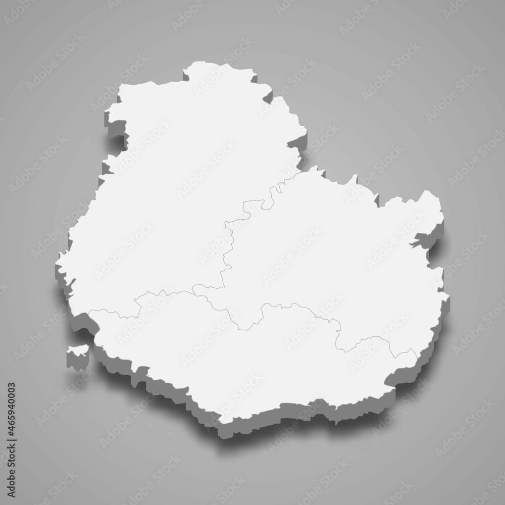 3d isometric map of Cote-d'Or is a department in France 3d isometric map of Cote-d'Or is a department in France