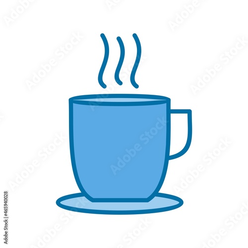 Tea Filled Blue Vector Icon Design
