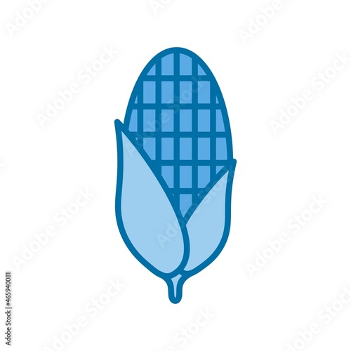 corn Filled Blue Vector Icon Design