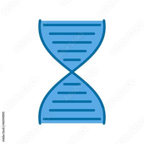 DNA Filled Blue Vector Icon Design