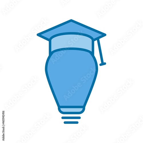 Wisdom Filled Blue Vector Icon Design