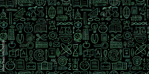 Back to School. Abstract Background. Seamless Pattern for your design