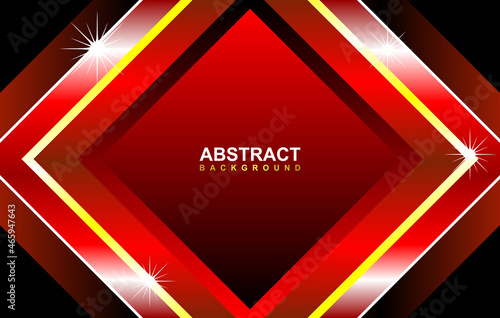 red background, abstract red vector background with rhombus pattern