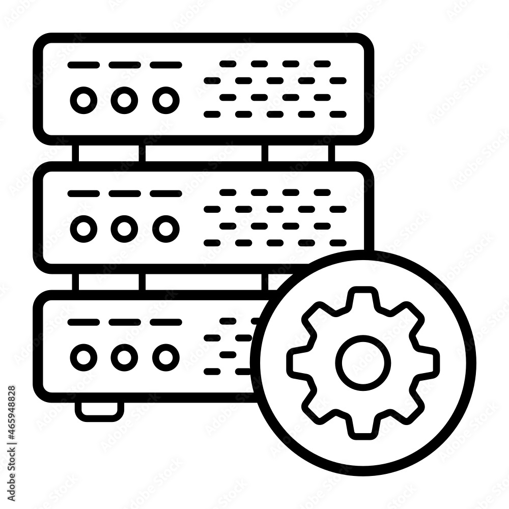 Server Setup and Management Concept, remote administration Vector Icon Design, Big data Symbol, Business intelligence Sign,Web hosting and Data Center Stock Illustration Server Setup and Management Concept, remote administration Vector Icon Design, Big data Symbol, Business intelligence Sign,Web hosting and Data Center Stock Illustration