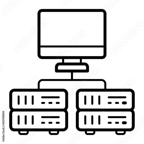 data-processing application software  Concept, high-throughput computing Vector Icon Design, Big data Symbol, Business intelligence Sign,Web hosting and Data Center Stock Illustration photo