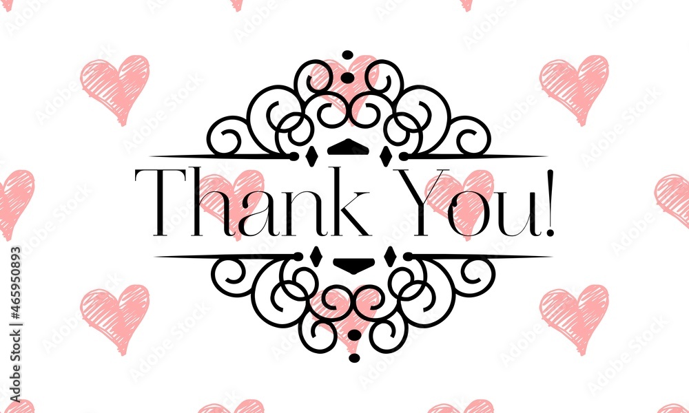 Thank You Card. Hand Written Lettering for Title, Heading, Photo Overlay, Wedding Invitation, Thank You Message. Thank You Card. Hand Written Lettering for Title, Heading, Photo Overlay, Wedding Invitation, Thank You Message.