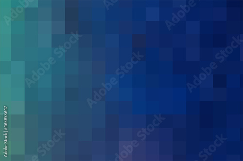 Dark green blue abstract geometric background. Gradient texture. Green and blue squares on vertical for presentation, magazines, fliers, annual reports, posters and business cards. EPS 10. Vector