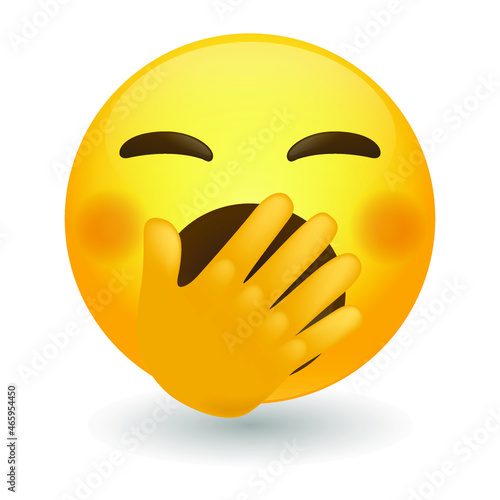 Yawning Emoji Icon Illustration Sign. Sleep Vector Symbol Emoticon Design Vector Clip Art.