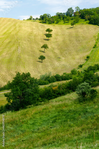 Rural landscape along the road from Sassuolo to Serramazzoni, Emilia-Romagna. photo