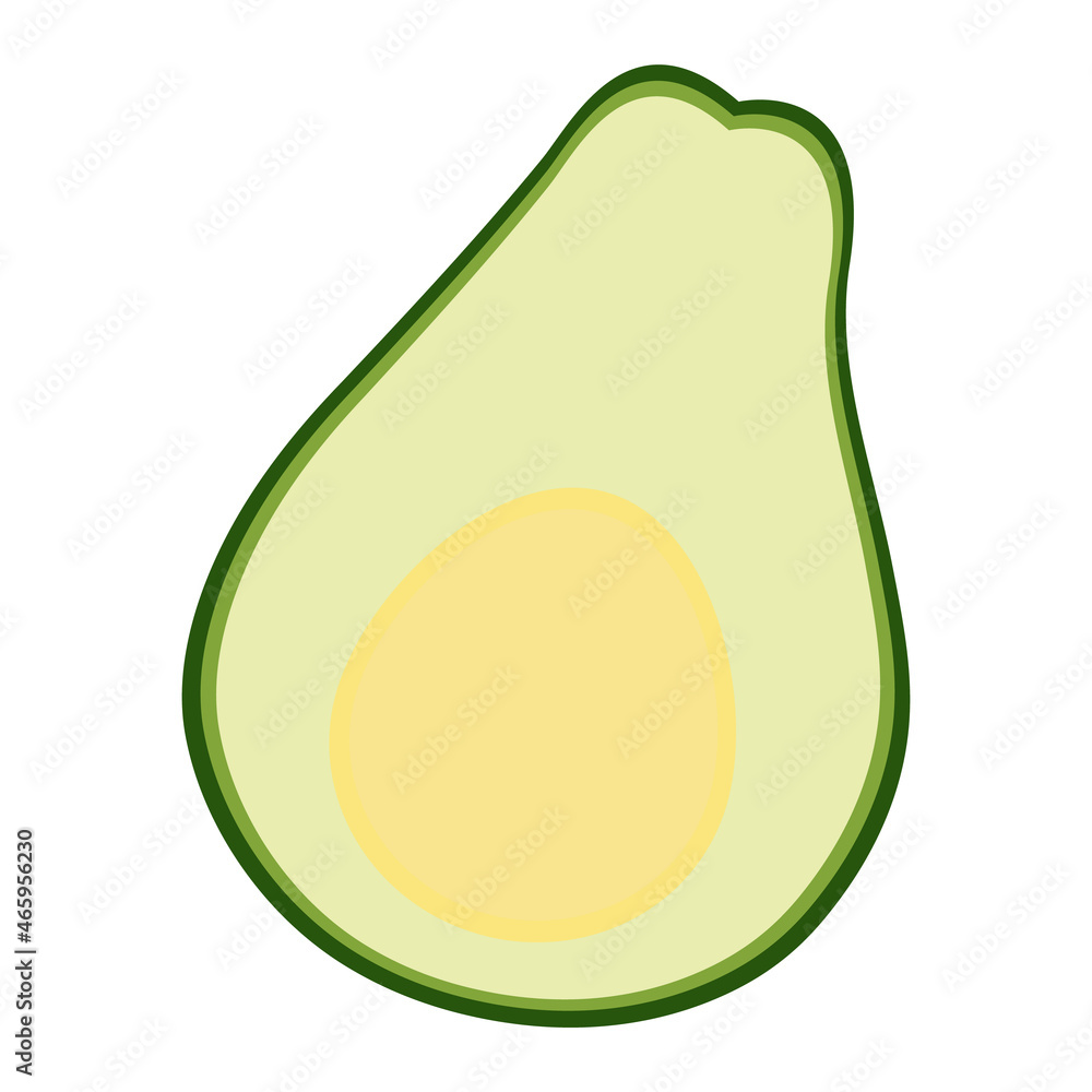 Avocado, great design for any purposes. Fresh healthy fruit. Vegetarian organic food.