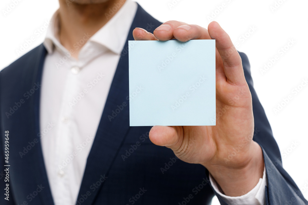 Young businessman is showing the word. Your text here Young businessman is showing the word. Your text here
