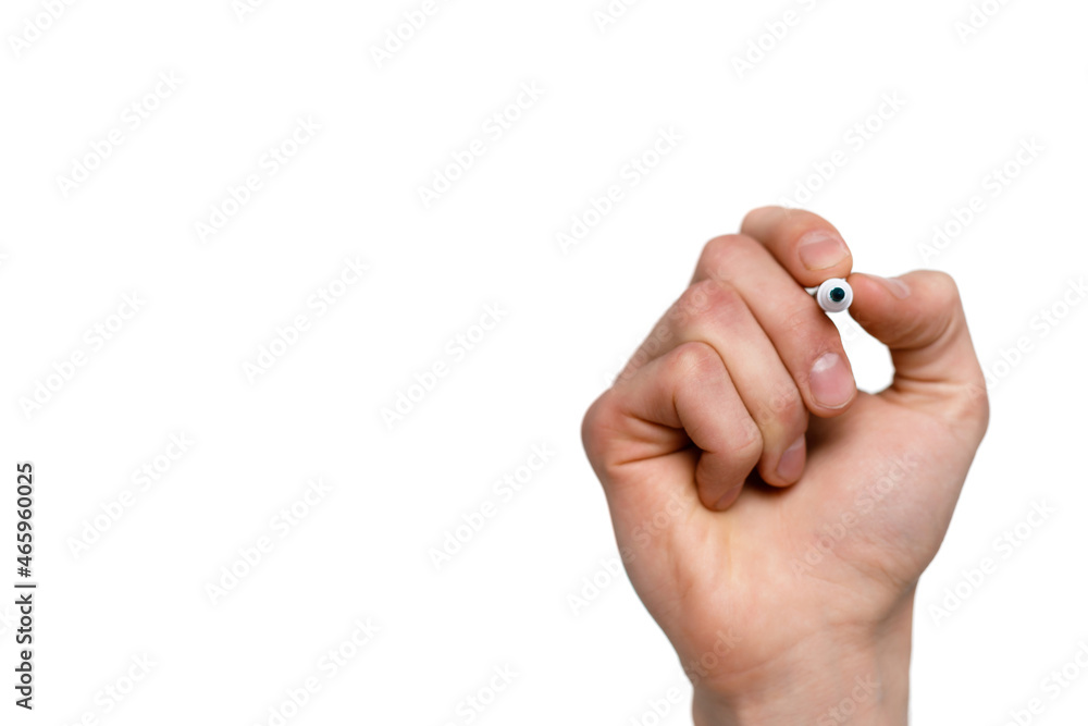 Young businessman is showing the word. Your text here Young businessman is showing the word. Your text here