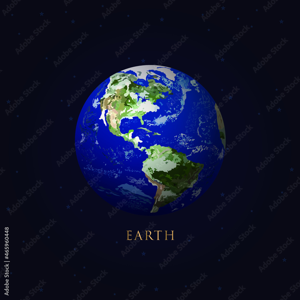 Earth in space vector.Elements of this vector furnished by NASA Earth in space vector.Elements of this vector furnished by NASA